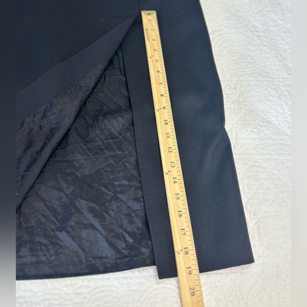 Talbots Fully Lined Black Midi Skirt. Size 14. #Career #professional #minimalist - Picture 7 of 7